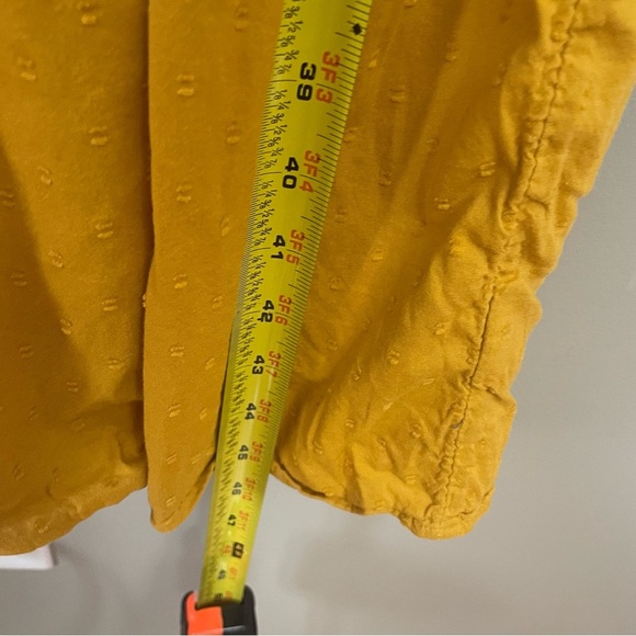 Old Navy women’s XS sleeveless tiered maxi dress yellow mustard boho pockets - Picture 7 of 12